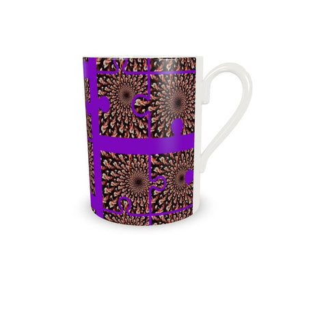 BM2-Casa 'Purple Peacock' Cup & Saucer