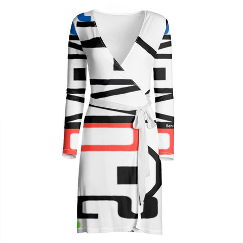 ‘Logo’ Graphica Wrap Dress