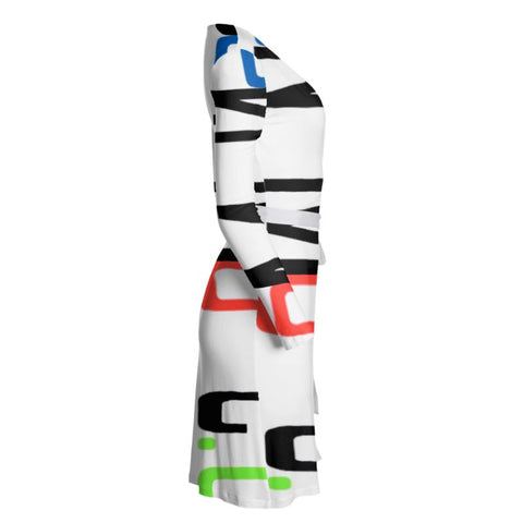 ‘Logo’ Graphica Wrap Dress