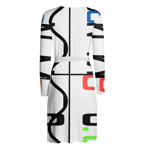 ‘Logo’ Graphica Wrap Dress