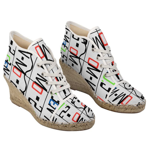 'Logo' Arte' Ladies Wedge Espadrilles
