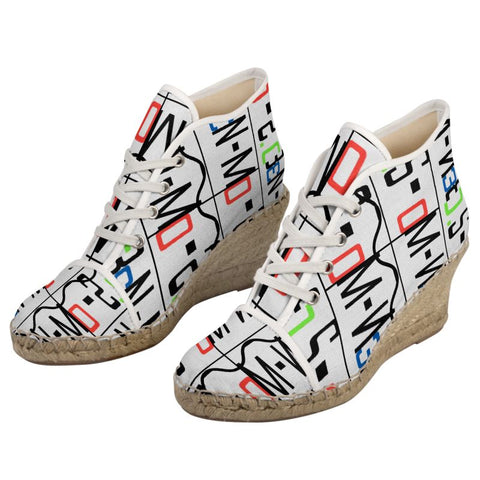 'Logo' Arte' Ladies Wedge Espadrilles