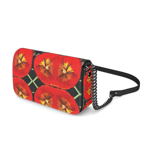 'Dua Tulipa' Leather Crossbody Bag