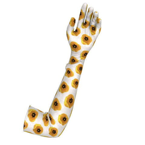 ‘Dua Tulipa' Amarillo Long Gloves