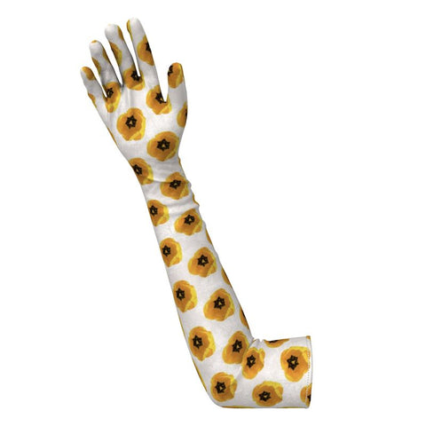 ‘Dua Tulipa' Amarillo Long Gloves
