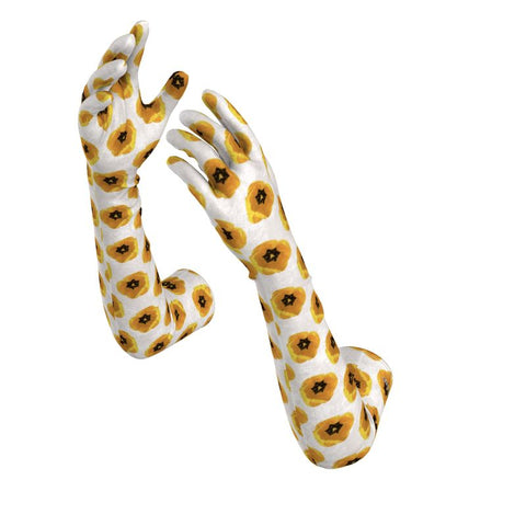 ‘Dua Tulipa' Amarillo Long Gloves