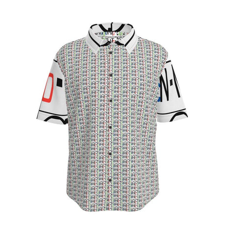 'Logo Arte Hybrid’ Men's Short Sleeve Shirt