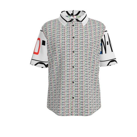'Logo Arte Hybrid’ Men's Short Sleeve Shirt