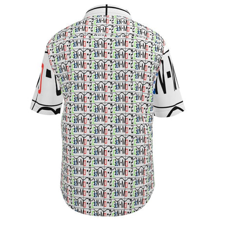 'Logo Arte Hybrid’ Men's Short Sleeve Shirt