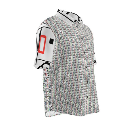 'Logo Arte Hybrid’ Men's Short Sleeve Shirt