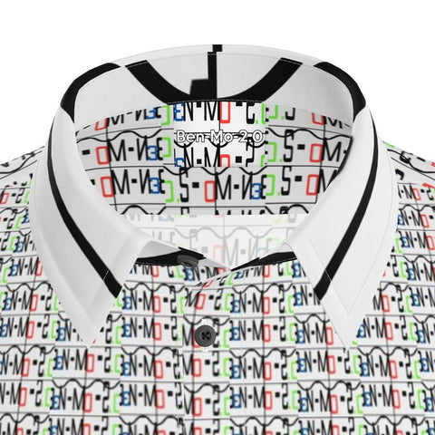 'Logo Arte Hybrid’ Men's Short Sleeve Shirt