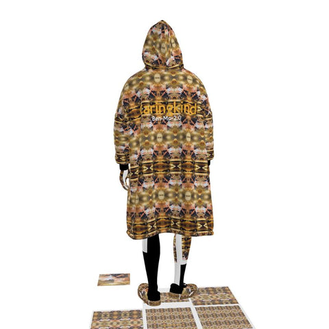 Caringkind 'Two Halves' Camo Unisex Sherpa Hoodie