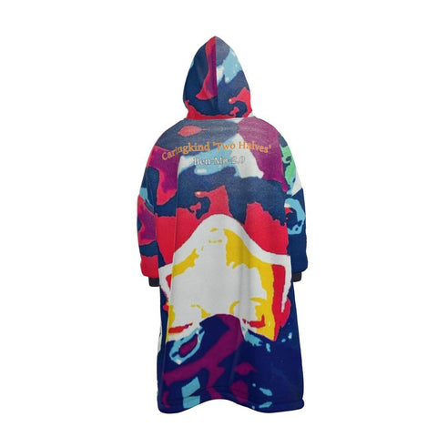 Caringkind ‘Two Halves’ Unisex Hoodie Blanket Coat