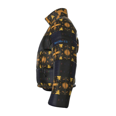 ‘Blackout-Blueprint' Stamen Unisex Puffer Jacket