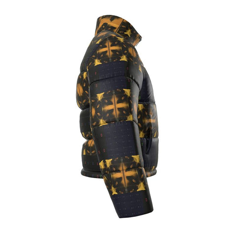 ‘Blackout-Blueprint' Stamen Unisex Puffer Jacket