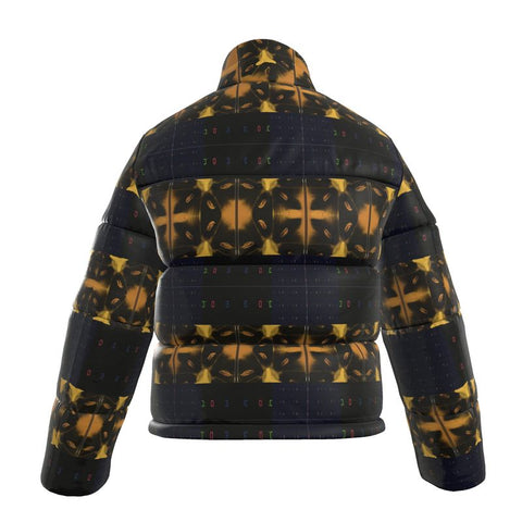 ‘Blackout-Blueprint' Stamen Unisex Puffer Jacket