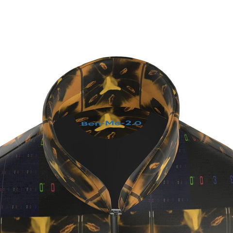 ‘Blackout-Blueprint' Stamen Unisex Puffer Jacket