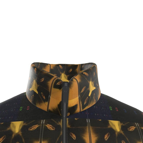‘Blackout-Blueprint' Stamen Unisex Puffer Jacket
