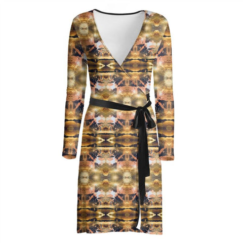 Caringkind 'Two Halves' Camo Wrap Dress