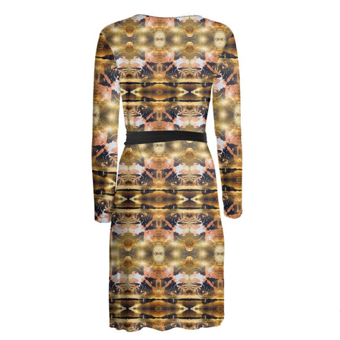 Caringkind 'Two Halves' Camo Wrap Dress