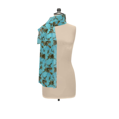 'Turqua' Silk Scarf Wrap or Shawl