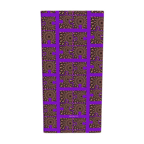 ‘Purple Peacock Tate' Neck Tube Scarf
