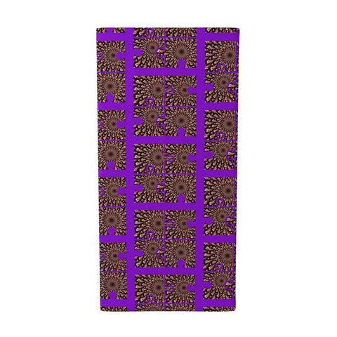 ‘Purple Peacock Tate' Neck Tube Scarf
