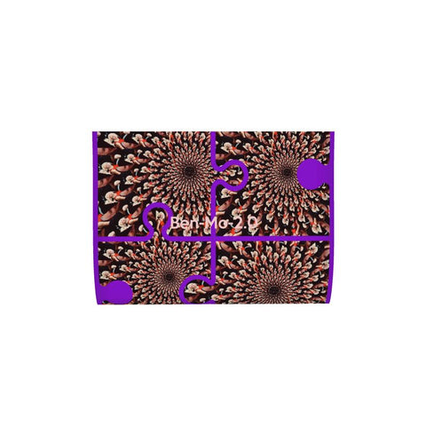 ‘Purple Peacock Tate' Neck Tube Scarf