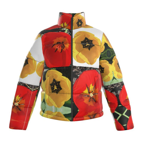 'Dua Tulipa' Unisex Puffer Jacket