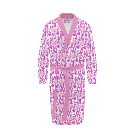 BM2-Casa ‘Hearts of Pink' Unisex Dressing Gown