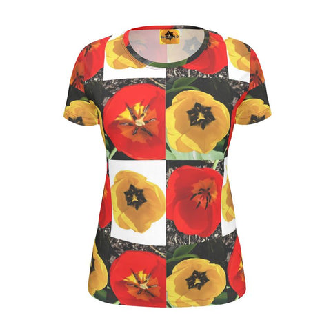 Caringkind 'Dua Tulipa' Women's T-shirt