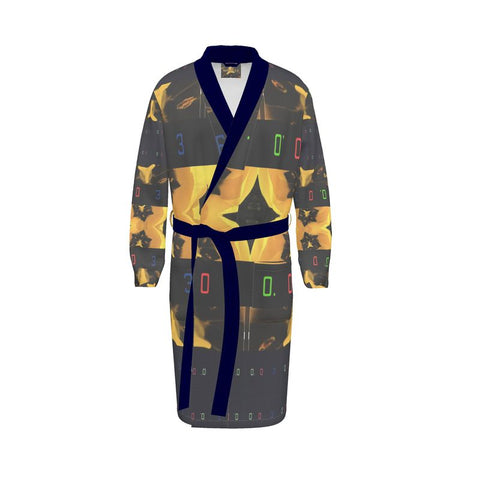 BM2-Casa ‘Blackout-Blueprint Stamen’ Unisex Dressing Gown