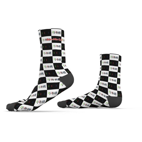 'Logo' Checkerboard Unisex Socks