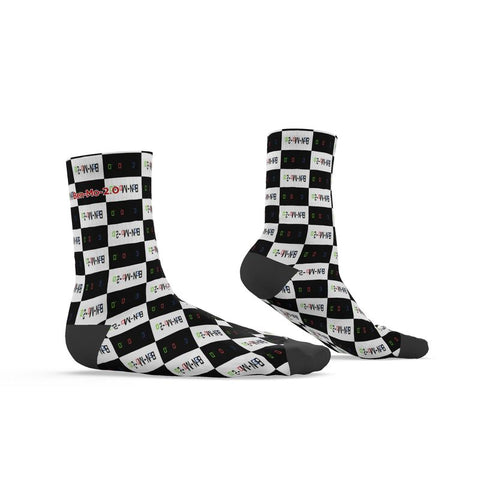 'Logo' Checkerboard Unisex Socks