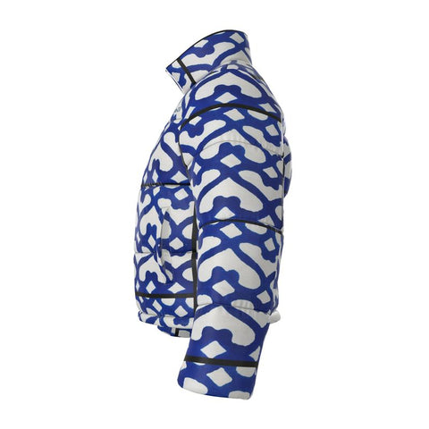 'Moroccaine Bleu' Puffer Jacket