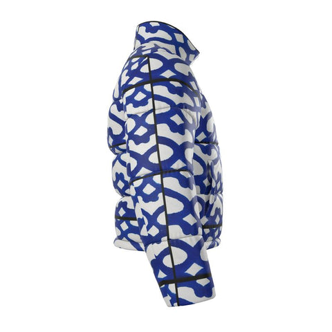 'Moroccaine Bleu' Puffer Jacket