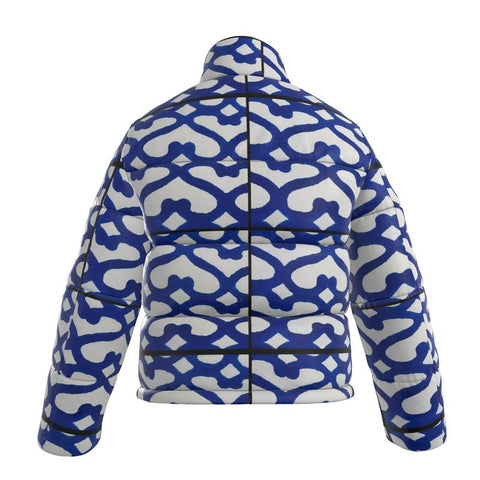 'Moroccaine Bleu' Puffer Jacket