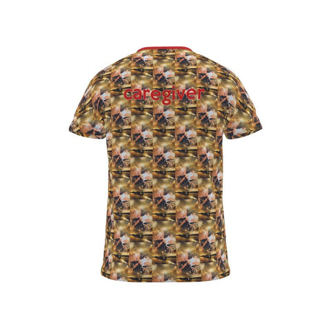 Caringkind 'Caregiver' Camo All Over Print T-Shirt