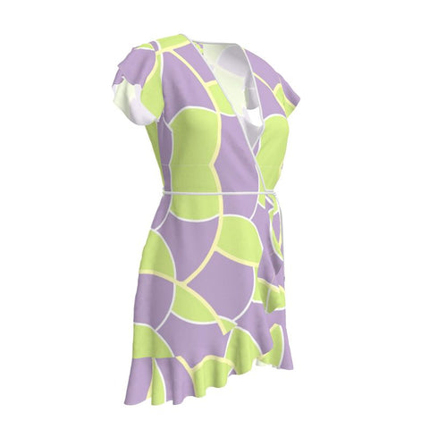 'Irish Tee Lavender' Wrap Tea Dress