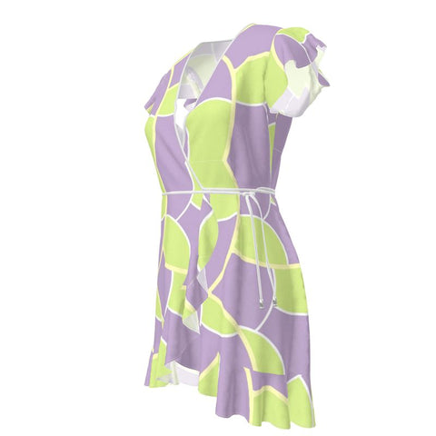'Irish Tee Lavender' Wrap Tea Dress
