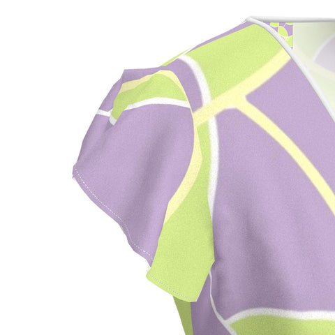 'Irish Tee Lavender' Wrap Tea Dress