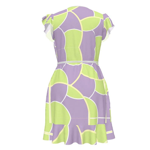 'Irish Tee Lavender' Wrap Tea Dress