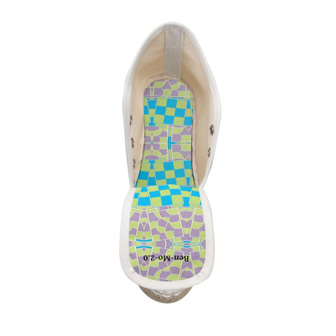 ‘Dueling Clovers' Women’s Hi-top Lace Up Espadrille Wedges