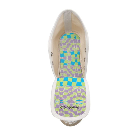 ‘Dueling Clovers' Women’s Hi-top Lace Up Espadrille Wedges