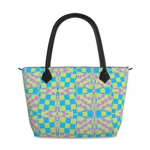 Sunrise 360 'Irish Tee’ Checkerboard' Zip Top Handbag-Sample