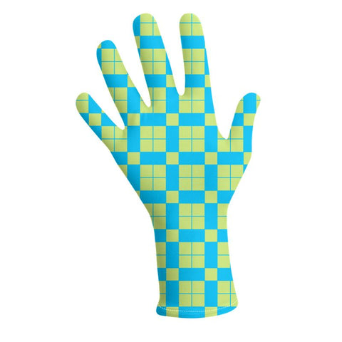 ‘IrishTee Checkerboard' Lycra Gloves