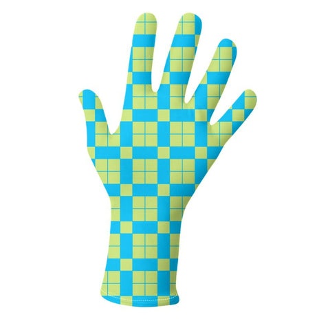 ‘IrishTee Checkerboard' Lycra Gloves