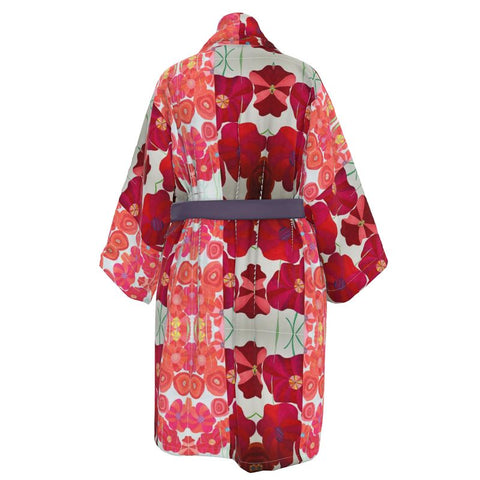‘Poppies for Papi Hybrid' Unisex Kimono