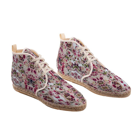 'Rula's Cherry Blossoms' Men's Hi-Top Espadrilles