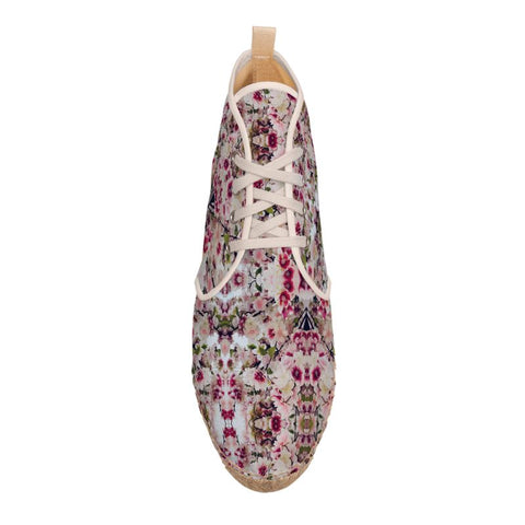 'Rula's Cherry Blossoms' Men's Hi-Top Espadrilles